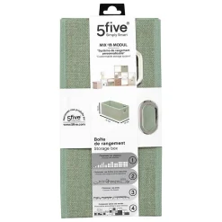 Boîte de rangement Mix 'n' Modul vert olive 15x31cm - Vert clair- 5five