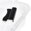 Boîte de rangement plate transparente 28 litres - Blanc