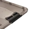 Boîte de rangement plate transparente 28 litres - Gris