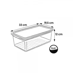 Boîte de rangement pour sous vêtements 5,6 litres