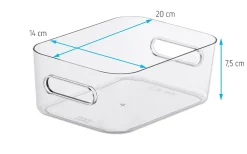 Boîte de rangement réctangulaire transparente SmartStore Compact Clear taille S