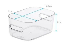 Boîte de rangement réctangulaire transparente SmartStore Compact Clear taille XS