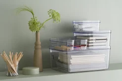Boîte de rangement réctangulaire transparente SmartStore Compact Clear taille L