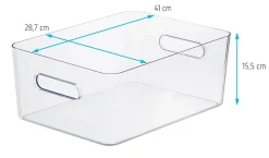 Boîte de rangement réctangulaire transparente SmartStore Compact Clear taille L