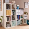 Boîte de rangement rectangulaire en textile Mixxit coloris blanc