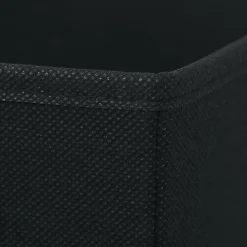 Boîte de rangement rectangulaire en textile Mixxit coloris noir