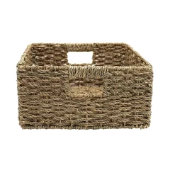 Boîte de rangement rectangulaire en jonc de mer Mixxit
