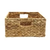 Boîte de rangement rectangulaire en jacinthe d'eau tressé Mixxit