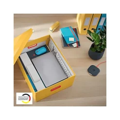 Boîte de rangement solide en Carton Click & Store Cosy L - Jaune