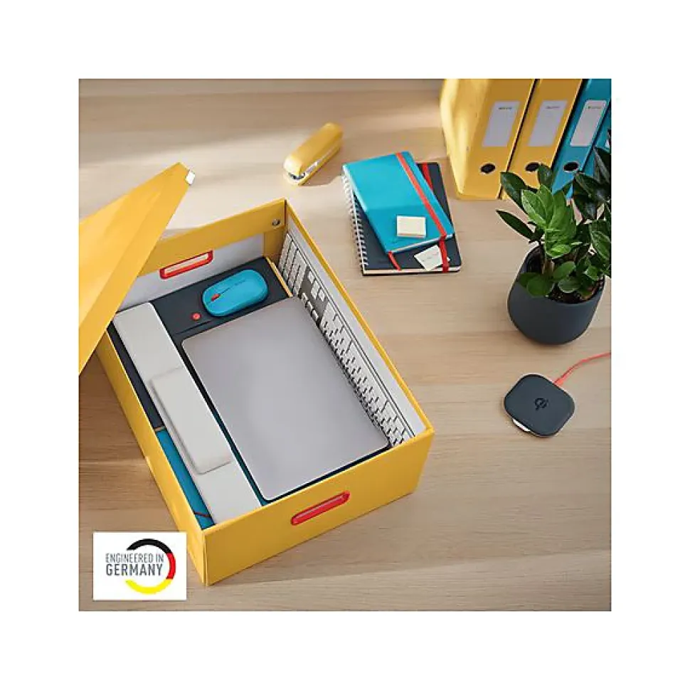 Boîte de rangement solide en Carton Click & Store Cosy L - Jaune