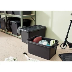 Boîte de rangement solide pour garage en plastique recyclé - 14 Litres