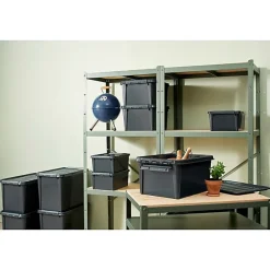 Boîte de rangement solide pour garage en plastique recyclé - 14 Litres