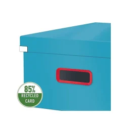 Boîte de rangement solide en Carton Click & Store Cosy L - Bleu