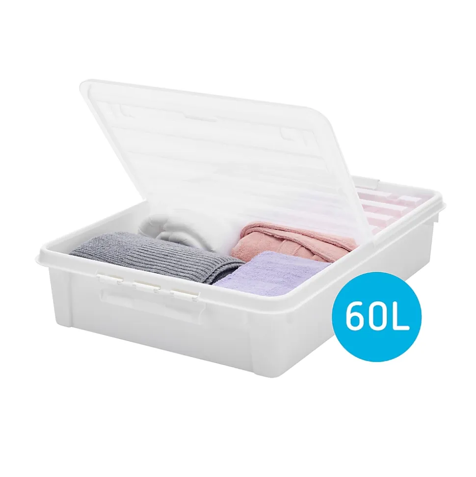Boîte de rangement sous le lit SmartStore Bedroller Orthex transparent 60L