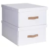 Boîte de rangement t3 Kathrin H. 18,5 cm blanc vendue par 2