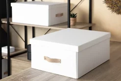 Boîte de rangement t3 Kathrin H. 18,5 cm blanc vendue par 2