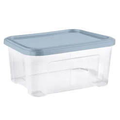 Boîte de rangement Tontarelli Combi Box 13 L couvercle bleu vendue par 4 pièces