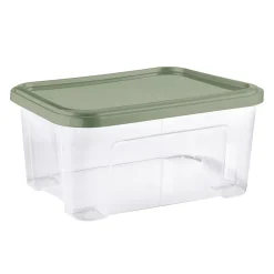 Boîte de rangement Tontarelli Combi Box 13 L couvercle vert vendue par 4 pièces