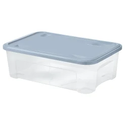 Boîte de rangement Tontarelli Combi Box 29,5 L couvercle bleu vendue par 3 pièces