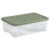 Boîte de rangement Tontarelli Combi Box 29,5 L couvercle vert vendue par 3 pièces