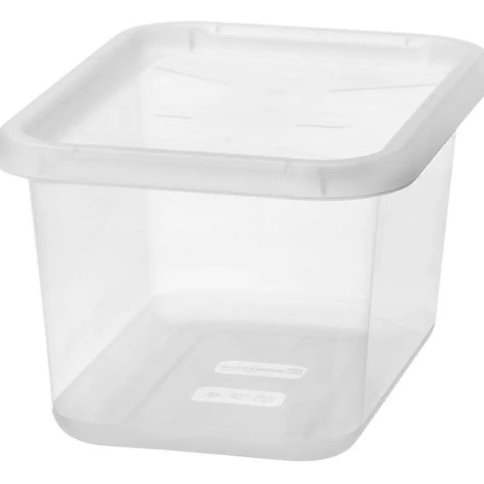 Boîte de rangement transparente avec couvercle 11 litres Basic S