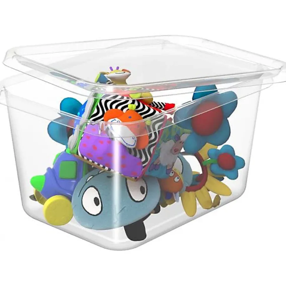 Boîte de rangement transparente avec couvercle 11 litres Basic S