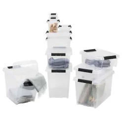 Boîte empilable avec clips de fermeture 32 litres ProBox