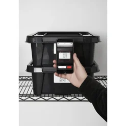 Boîte Empilable noire 21 litres en plastique recyclé