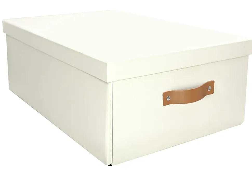 Boîte en carton rectangulaire blanche vendue par 2