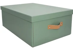 Boîte en carton rectangulaire verte vendue par 2