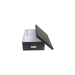 Boîte en Carton Taille moyenne Neo Deco A4+ - Bleu Foncé