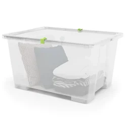 Boîte en plastique 138 L Kaze transparent