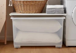 Boîte en plastique 138 L Kaze transparent