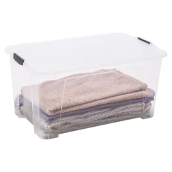 Boîte en plastique 110 L Kaze transparent