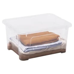 Boîte en plastique 24 L Kaze transparent