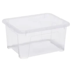 Boîte en plastique 24 L Kaze transparent
