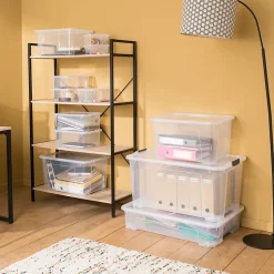 Boîte en plastique 45 L Kaze transparent