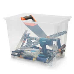 Boîte en plastique 63 L Kaze transparent
