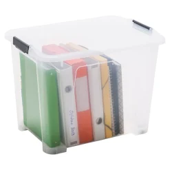 Boîte en plastique 60 L Kaze transparent