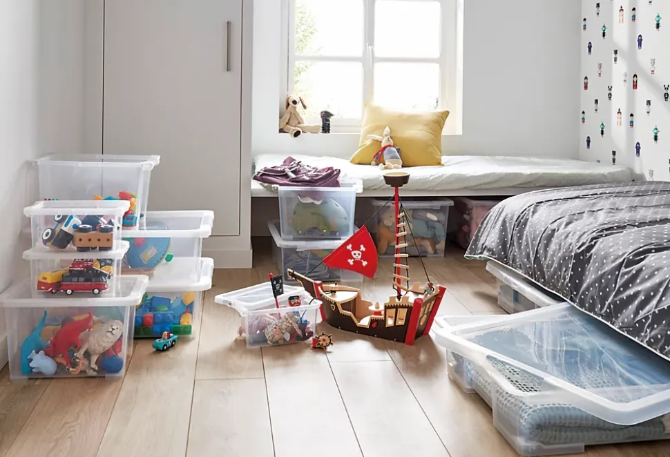 Boîte en plastique 15 L Kaze transparent