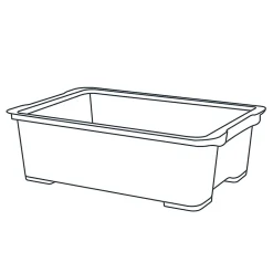 Boîte en plastique 29 L Kaze transparent