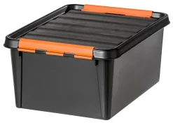 Boîte en plastique noir Smartstore Pro 15 L