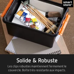 Boîte en plastique noir Smartstore Pro 15 L