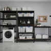 Boîte en plastique recyclé GoodHome Xago gris 51 L (L)