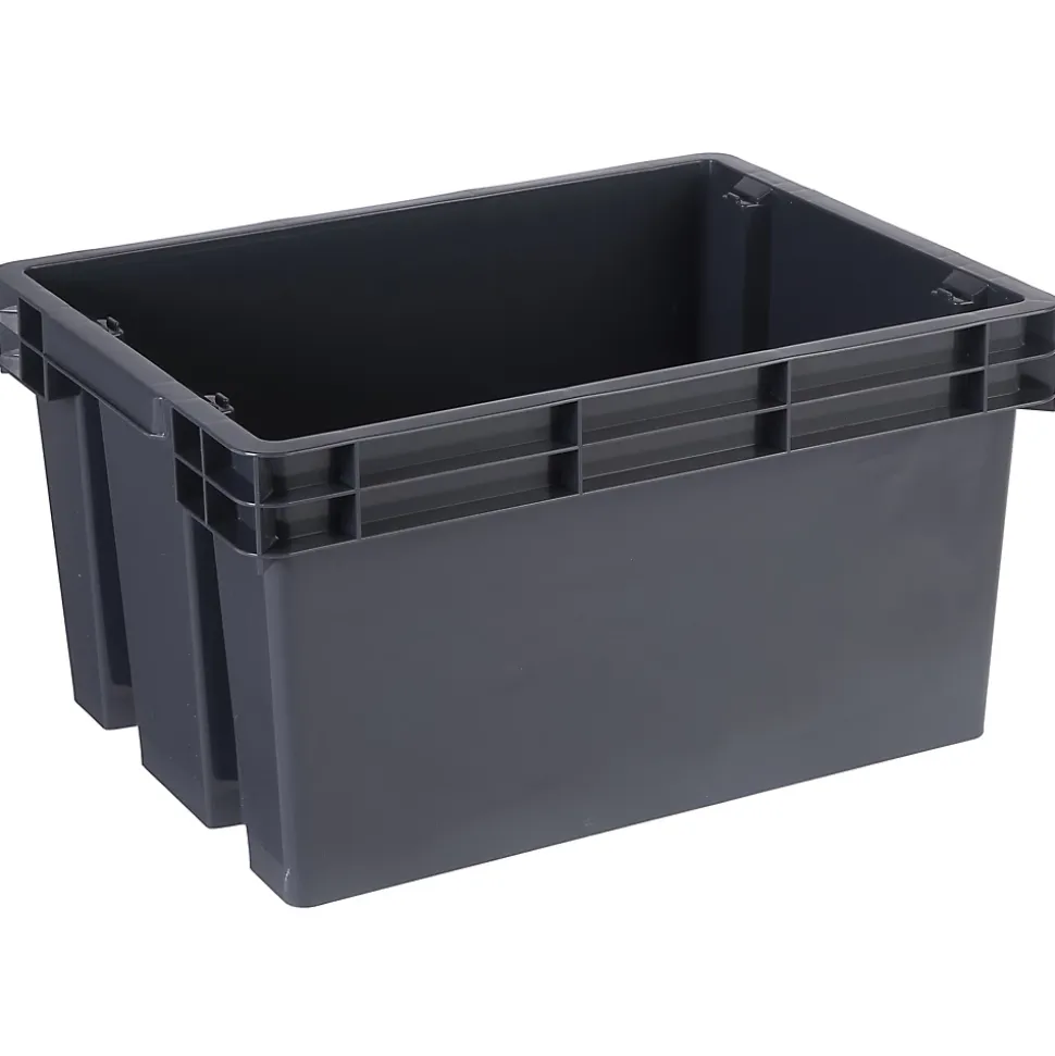Boîte en plastique recyclé GoodHome Xago gris 15 L (S)