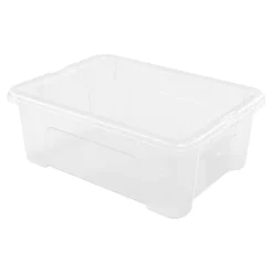 Boîte en plastique transparent 3 L, l.18,7 L.25,3 x H.9,1 cm Kaze