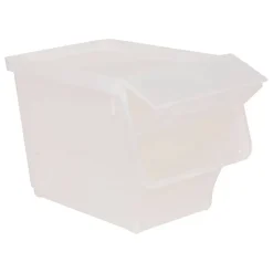 Boîte en plastique transparente à ouverture frontale 24L - 5Five
