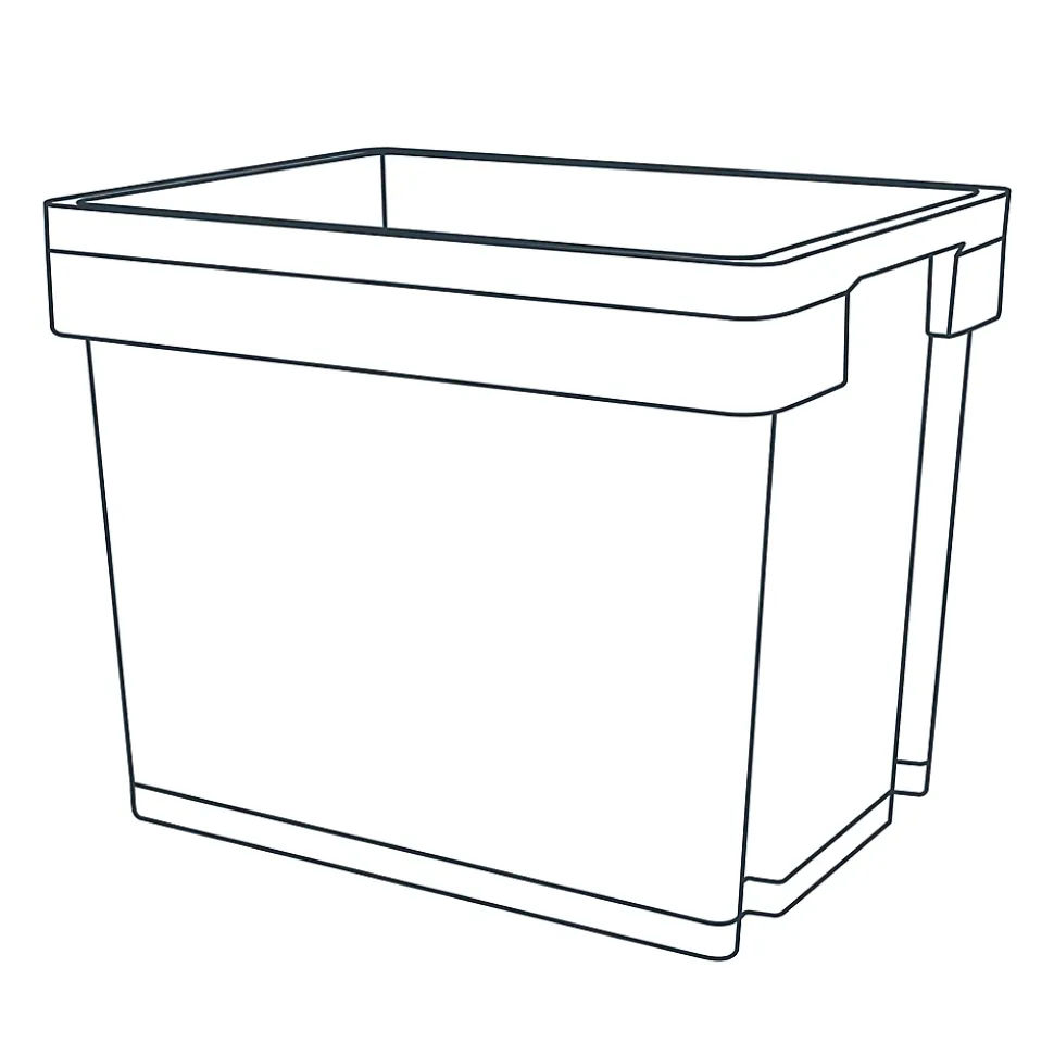 Boîte en plastique Xago transparent 51 L (L)