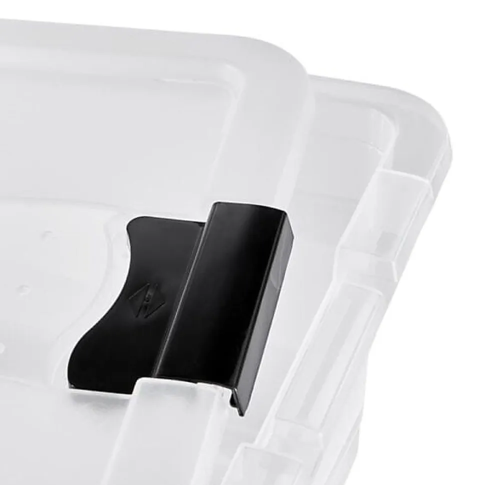 Boîte multi usages avec couvercle 12 litres - Transparent