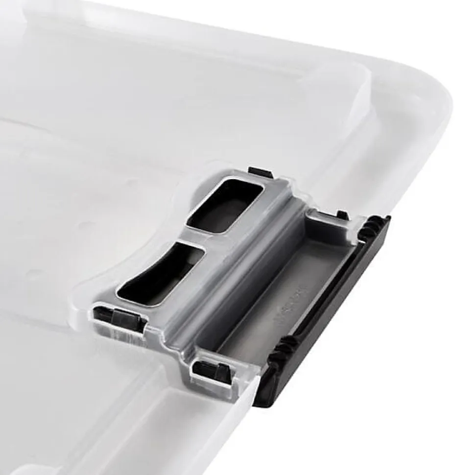 Boîte multi usages avec couvercle 12 litres - Transparent
